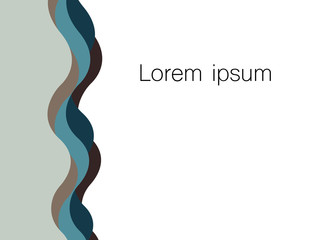 Colorful abstract background with different waves layered in abstract modern art style background pattern/Made in pastel colors