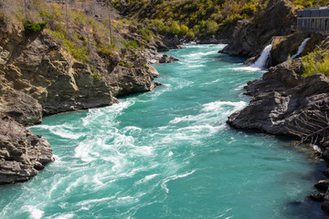 view of Kawarau Gorge near Queenstown New Zealand