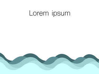 Colorful abstract background with different waves layered in abstract modern art style background pattern/Made in pastel colors