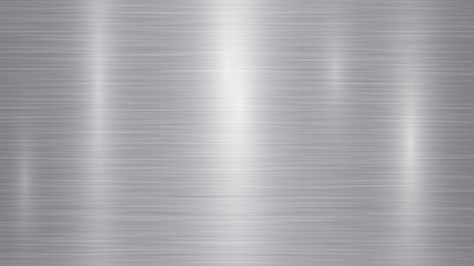Abstract metal background with glares in gray colors - obrazy, fototapety, plakaty
