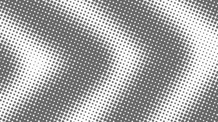 Monochrome gray pop art background with halftone dots desing in retro comic style