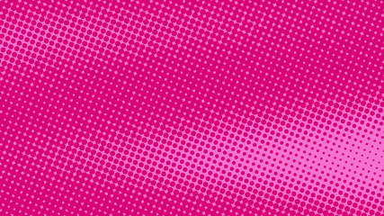 Pink and magenta pop art background in retro comic style with halftone dotted design, vector illustration eps10