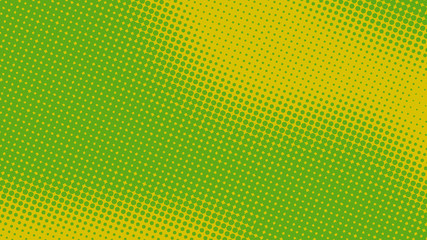 Lime green pop art retro background with halftone dotted design in comic style, vector illustration eps10