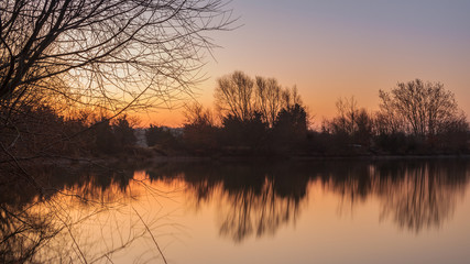 Lake Reflections at sunrise