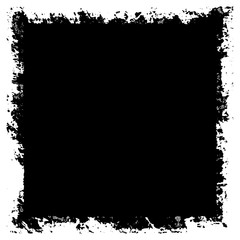 Grunge background black rectangular isolated on white background