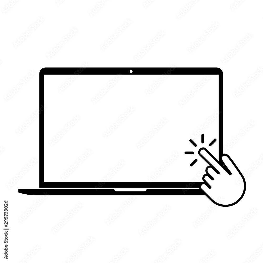 Poster digital technology concept computer mouse click vector