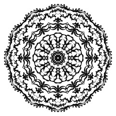 Circular pattern in form of mandala for Henna, 