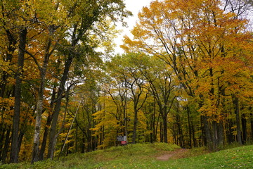 Wisconsin's Fall Autumn season color landscape photography. The beauty of autumn color season change.