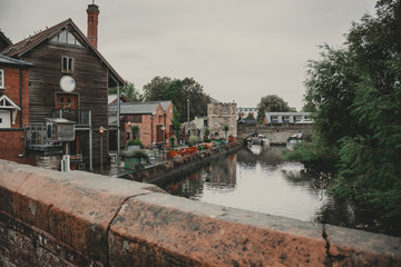 Photo from a bridge on an canal