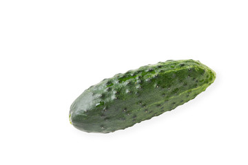 Fresh cucumber  isolated on a white background.