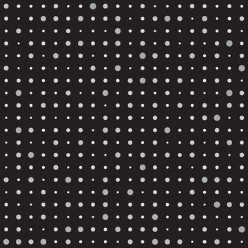 Gray dot pattern. Seamless vector background