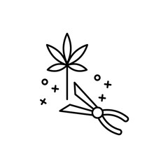 Harvest marijuana icon. Element of narcotic icon