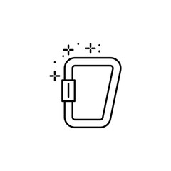 Carbine equipment icon. Element of mountaineering icon