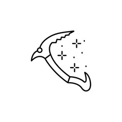 Axe tool ice icon. Element of mountaineering icon