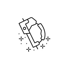 Rope movement tool icon. Element of mountaineering icon