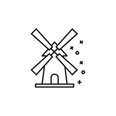 Mill fabric desert machine icon. Element of industries icon