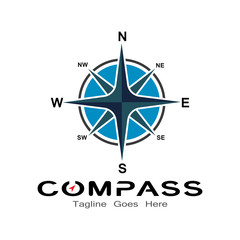 compass logo, icon and symbol. illustration design