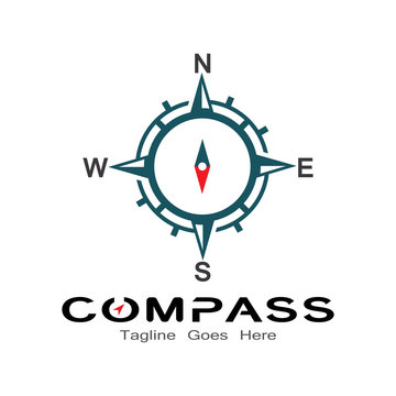 compass logo, icon and symbol. illustration design
