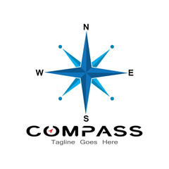 compass logo, icon and symbol. illustration design