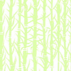 Seamless subtle green vintage Japanese bamboo sumi textile pattern vector