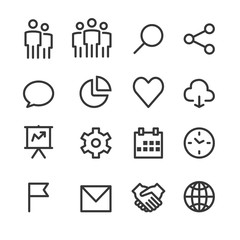 Business Icons Vector , People, Management, Finance