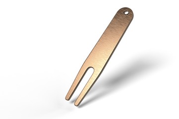 Blank Divot Tool & Ball Marker For Branding. 3d render illustration.