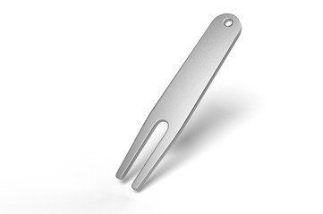 Blank Divot Tool & Ball Marker For Branding. 3d render illustration.