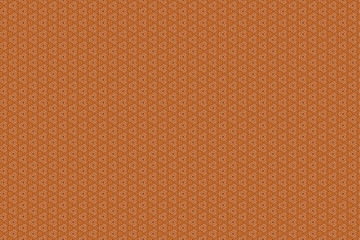 Abstract geometric seamless pattern background, Kaleidoscope effect brown