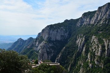 Naklejka premium view from the top of mountain