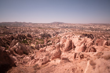 Fototapeta na wymiar Kizilcukur Valley in Cappadocia, Turkey. The valley known as 
