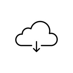 Cloud download icon