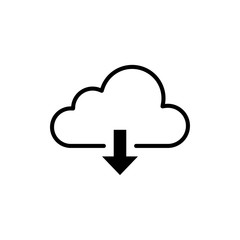 Cloud download icon