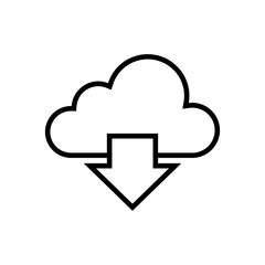 Cloud download icon