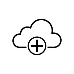 Obraz premium cloud weather icon