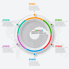 Abstract 3D Paper Infographics. Business template .Vector illustration