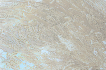 background painting art with cosmetic foundation 