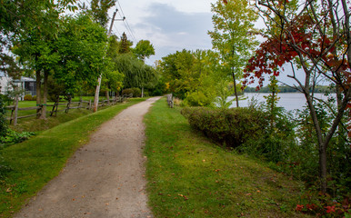 The trail by the riverside