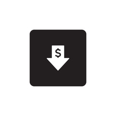 Cost reduction icon symbol vector