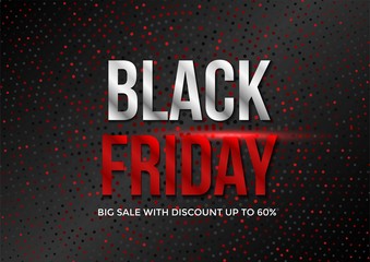 Black friday sale banner layout template design