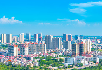 Real estate scenery in the center of Guangxi Andsea