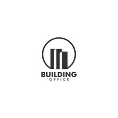 building logo template design vector, creative idea concept