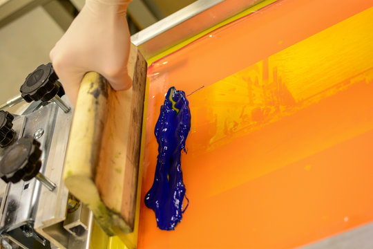 screen printing custom t-shirts or posters