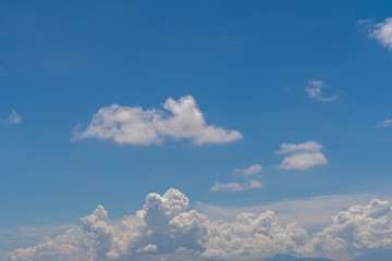 blue sky with clouds