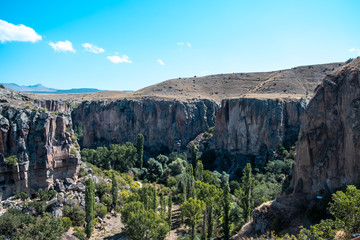 Fototapeta na wymiar Ihlara Valley in Turkey, Known as 
