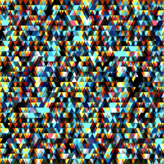 colored small colored triangles geometric background