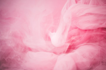 Pink color explosion. Colorful ink in water. Abstract background