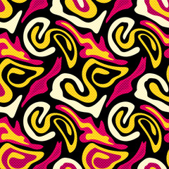 graffiti colorful abstract polygons beautiful seamless background