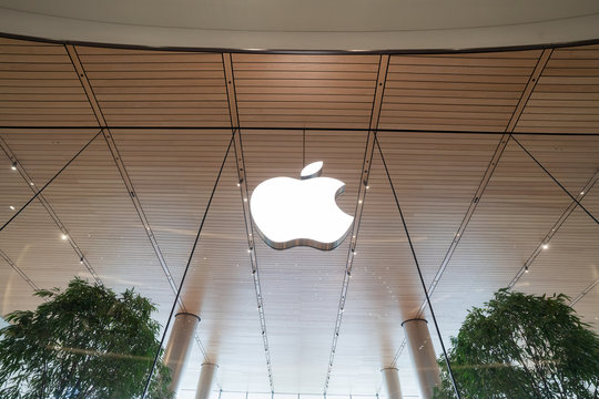 Apple Sign At The Store Front