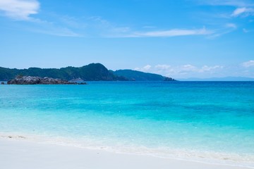 tropical island in the sea