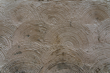 overlapping concentric circle wall pattern background, old brick texture pattern for decoration,...